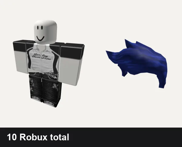 Y2K outfit under 50 Robux: 𝕮𝕲 🤍 y2k white harley racer punk cyber crop top, black y2k cyber star jeans dahood cross rot envy, True Blue Hair